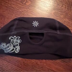 Athleta Black Headband with Floral Design
